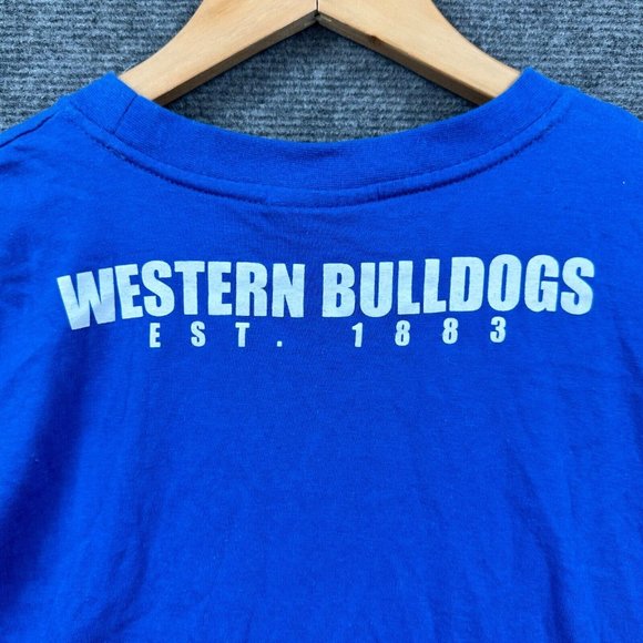 Western Bulldogs AFL Shirt Boy 14 Blue Sports Football Footy Tee Tshirt Printed - Picture 8 of 11